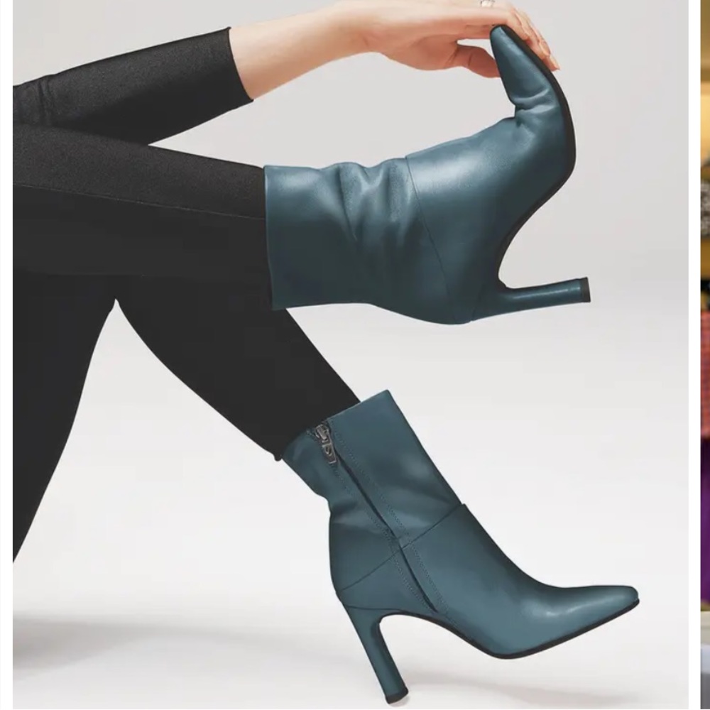 Sarto Comfort Flexa leather Bootie sz9 in fir color